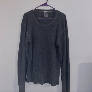 Men’s Tommy Hilfiger Woven Gray Long Sleeve